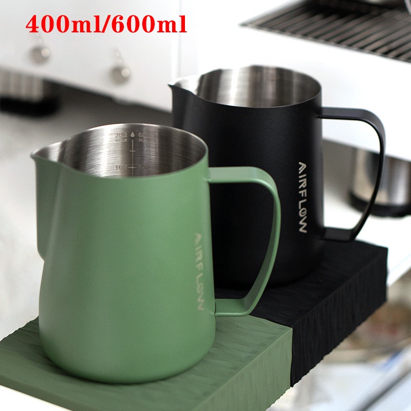 Barista Milk Jug - 400ml/600ml de aço inoxidável café latte