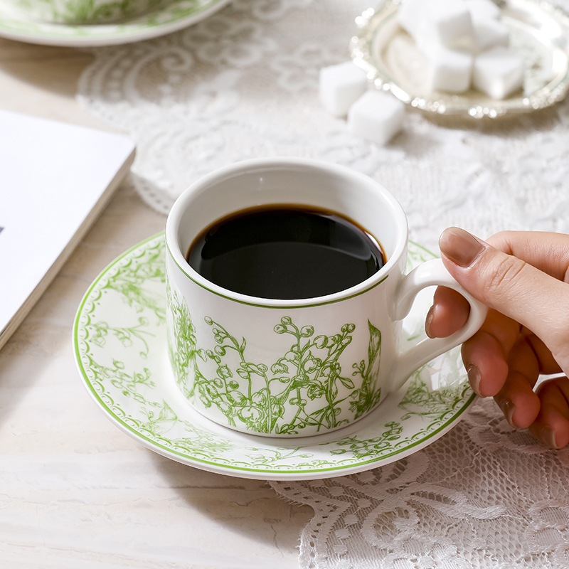 Conjunto de xícara de café e p - Valley Tea And Coffee avaliação e preço