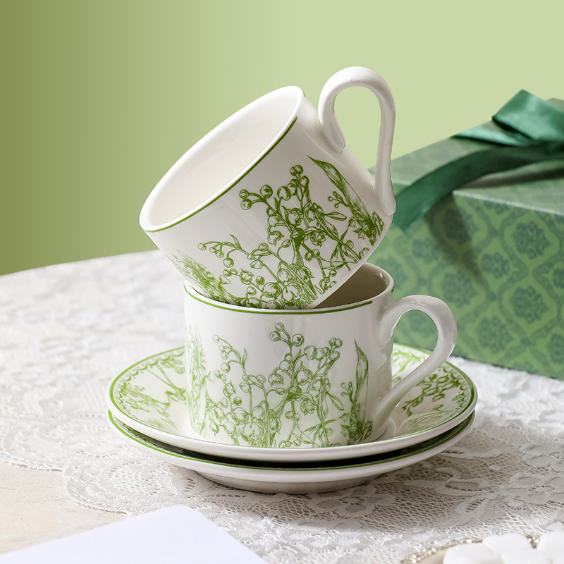 Conjunto de xícara de café e p - Valley Tea And Coffee avaliação e preço