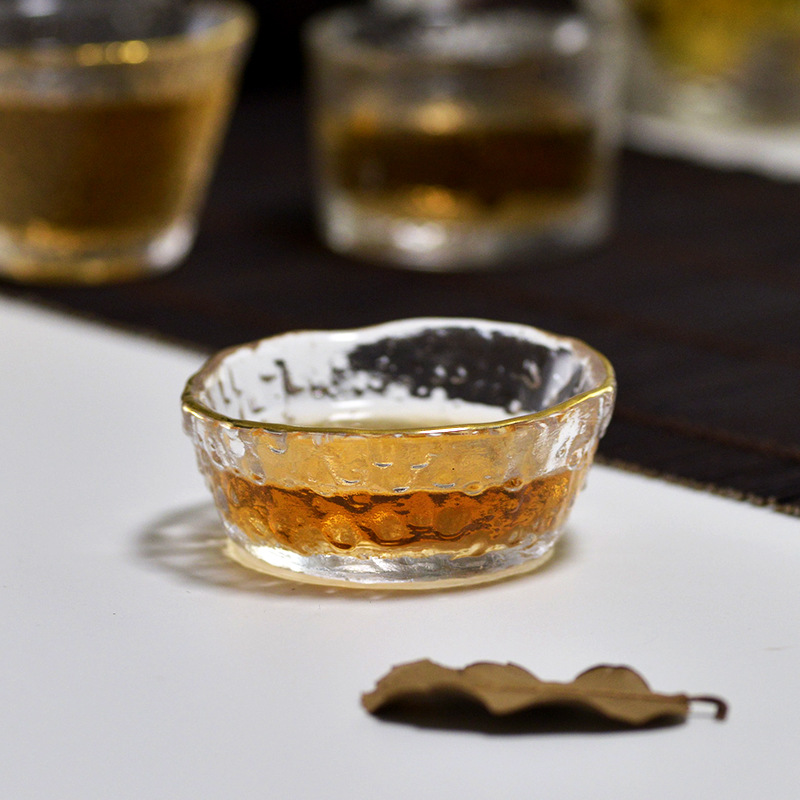 Xícara de Chá de Vidro Dourado - Coffee Tea Green avaliação e preço