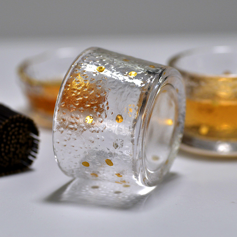 Xícara de Chá de Vidro Dourado - Coffee Tea Green avaliação e preço