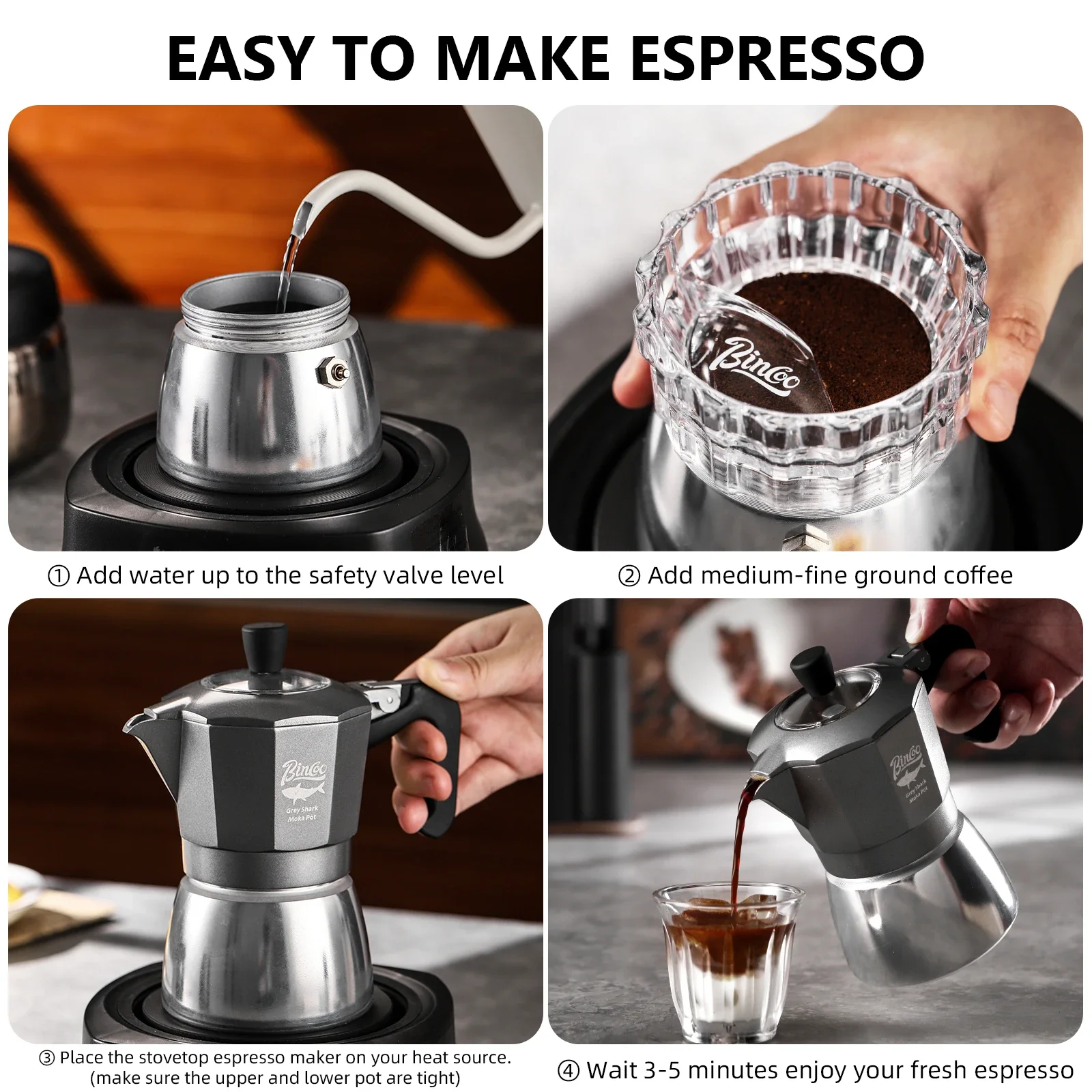 Cafeteira Moka Bincoo de 2 xíc - Mug Tea Coffee avaliação e preço