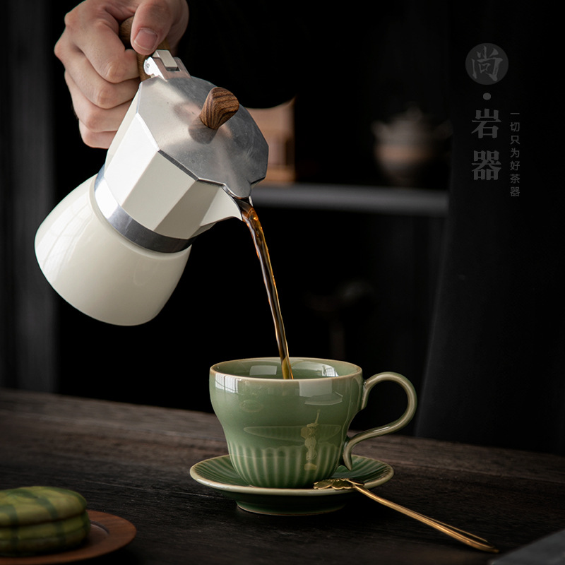 Conjunto de xícara de café ver - Coffee Tea Green avaliação e preço