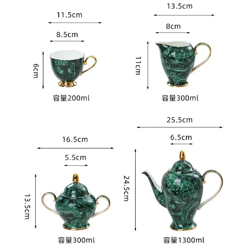 Bone China Bule Drinkware, Gre - Coffee Tea Green avaliação e preço