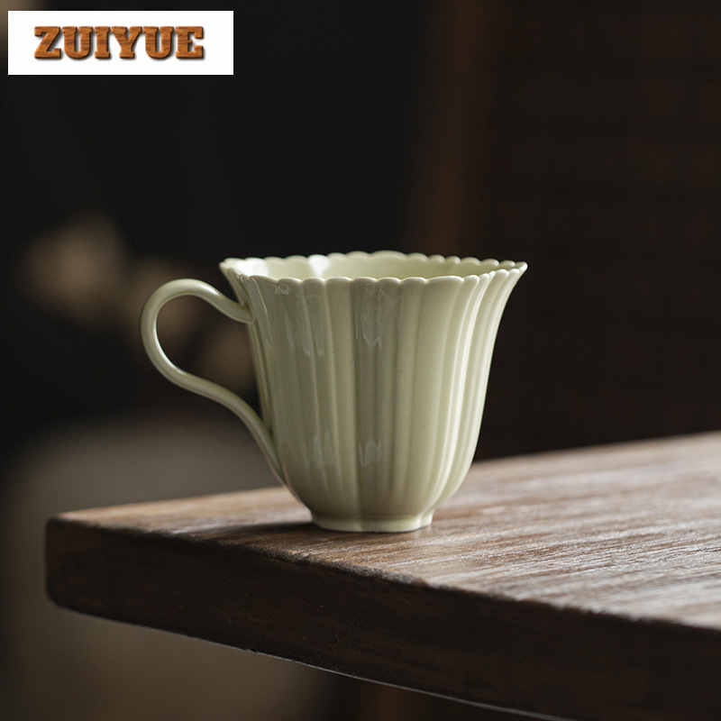 Handmade chá copo com flor pét - Coffee Tea Green avaliação e preço