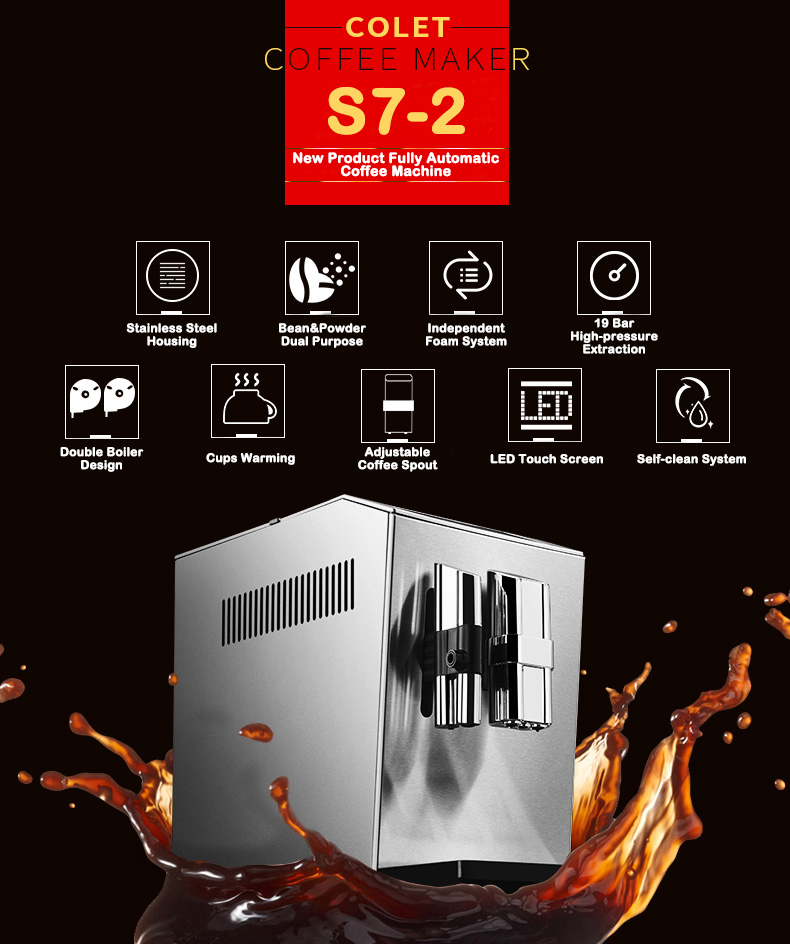 Novo Produto S7-2 Máquina de C - Coffee & Tea Maker Machine avaliação e preço