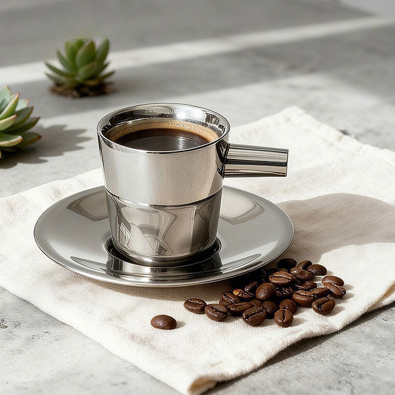 Conjunto com 2 xícaras de café - Double Wall Mug avaliação e preço
