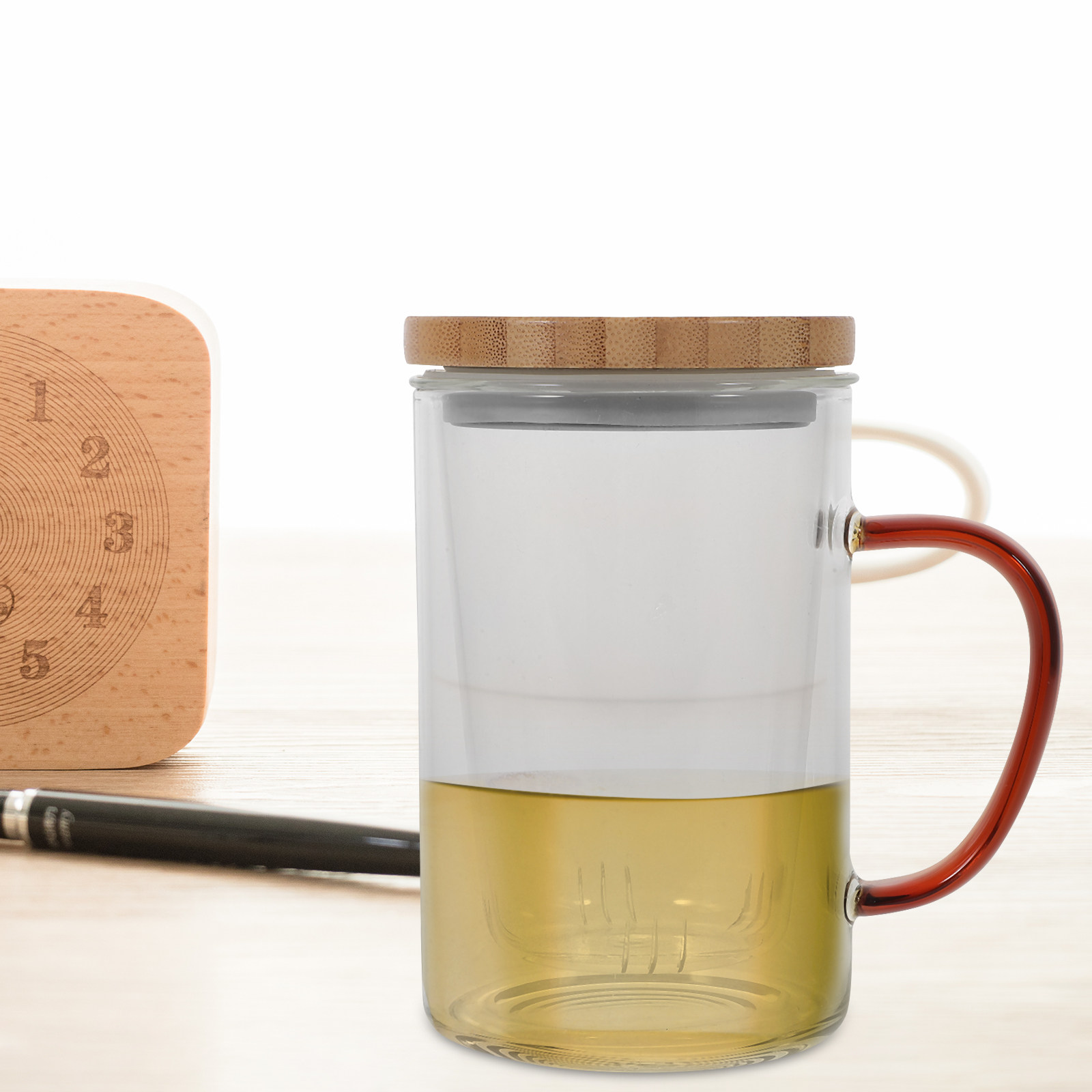 Copo de Chá de Vidro de 450ml  - Coffee Tea Green avaliação e preço