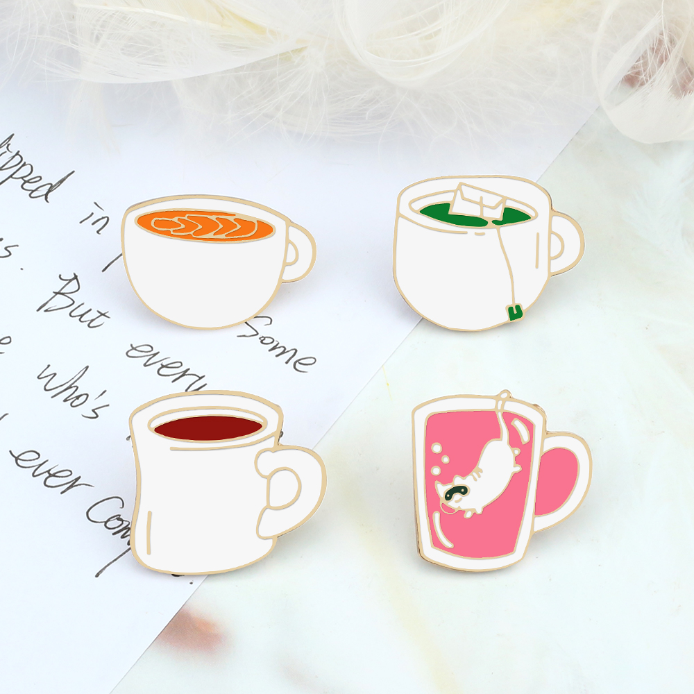 Pinos de esmalte criativos, br - Coffee Tea Green avaliação e preço