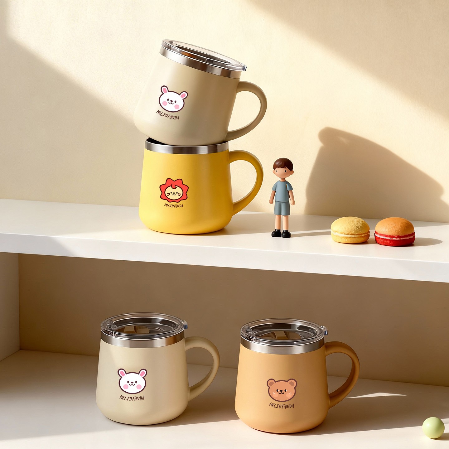 Copo de Café Cartoon de 430ML  - Double Wall Mug avaliação e preço
