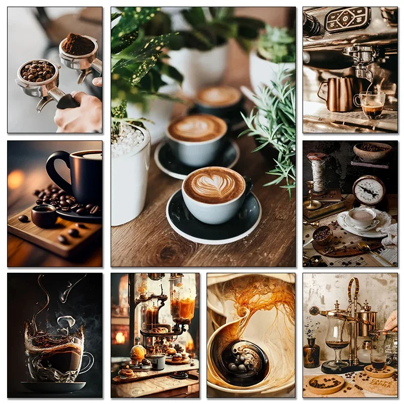 Grânulo de café do vintage mão - Mug Tea Coffee avaliação e preço