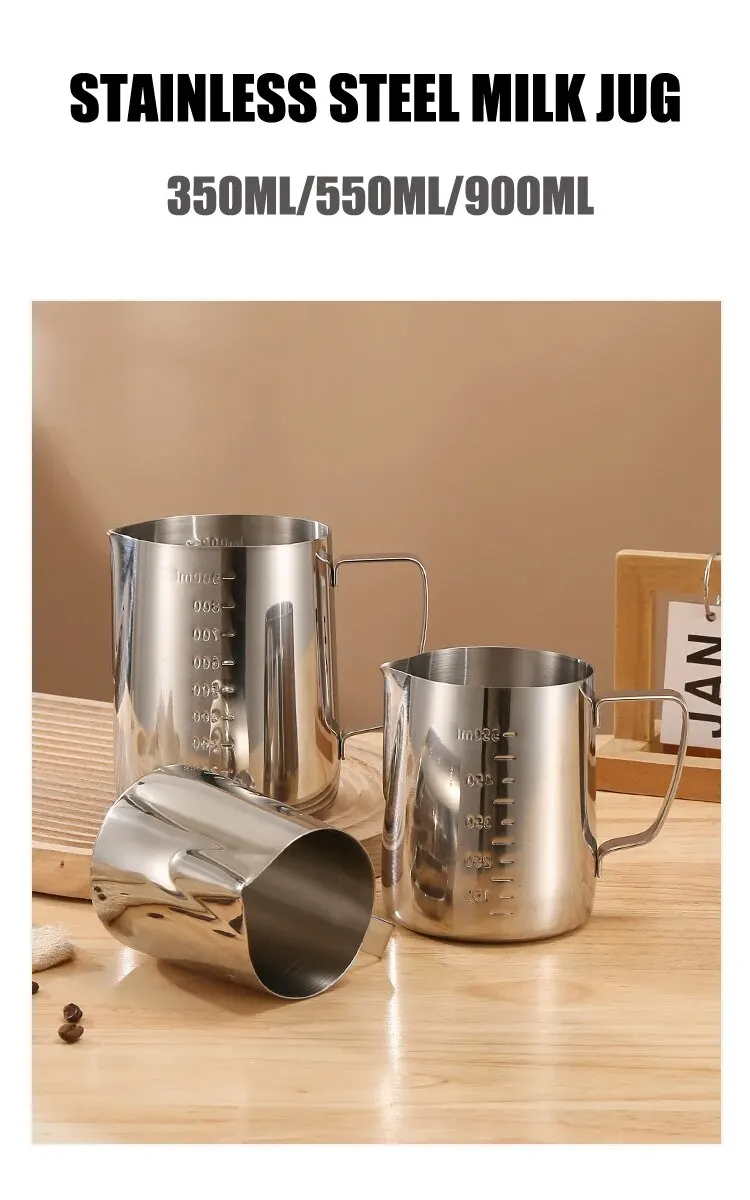 Jarra de Aço Inoxidável para E - Barista Milk Jug avaliação e preço